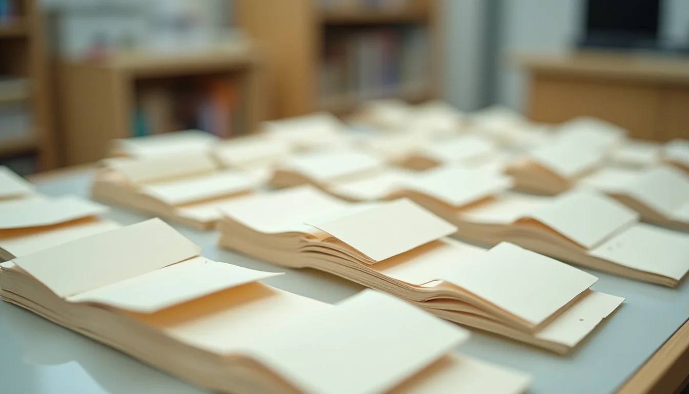 A collection structure guide spread out on a product upload team preparation desk