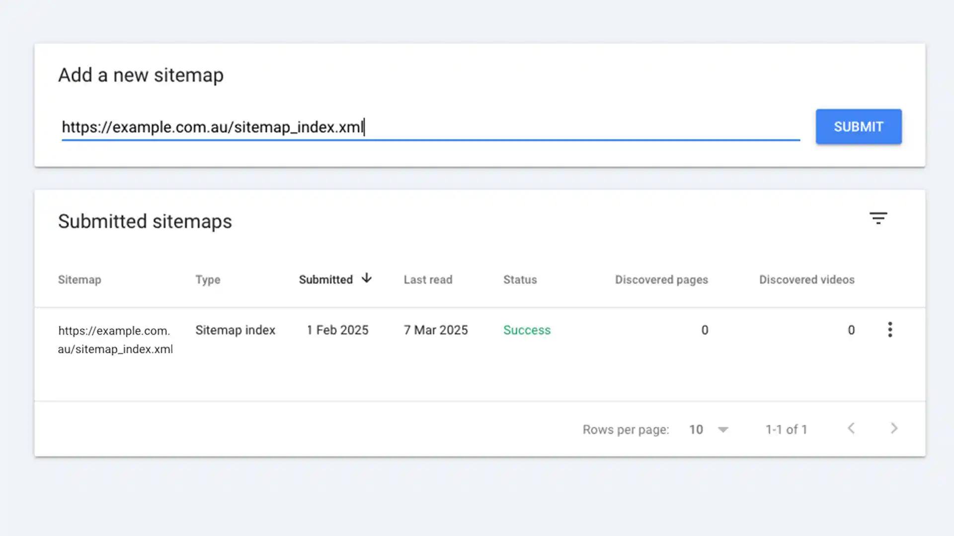 Submit your Shopify site url to Google Search Console to manage your Shopify SEO